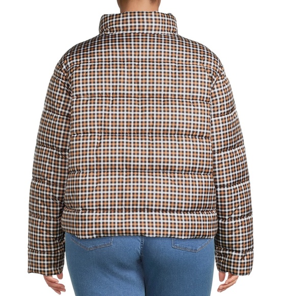 Gingham plus bomber jacket - Picture 2 of 4